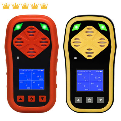 IP67 Monitor de gás pessoal portátil 4 H2S CO O2 LEL com bateria