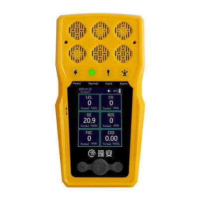 6 em 1 Monitor de Gás Multiportátil, Analisador de Gás Combustível para Detecção de Fugas de Gás