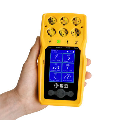 Yaoan 6 em 1 detectores de gás portáteis Multi Monitor 700g BTQ-YA-C100FT-6