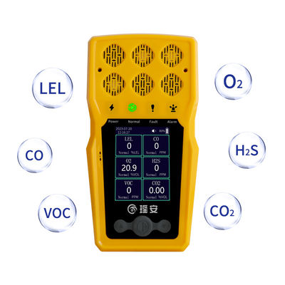 Detector de gás pessoal H2S CO O2 LEL Multi Detector de gás para espaços confinados