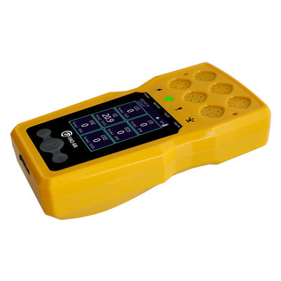 Certificação CE FCC 6 em 1 Multi Gas Monitor por Yaoan O2 CO H2S LEL VOC CO2 USB Recharge