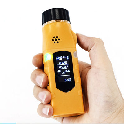 Detector de gás com sensor inteligente portátil compacto para espaço de trabalho limitado