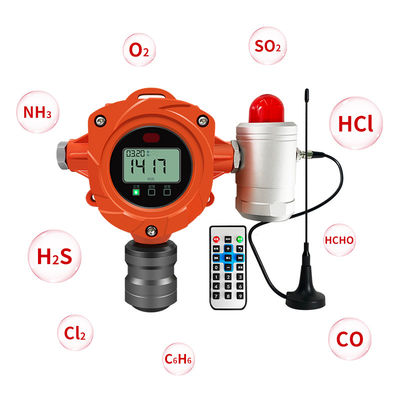 Detetor de gás de sulfeto de hidrogénio H2S Monitor de H2S de alarme de gás sensível fixo industrial