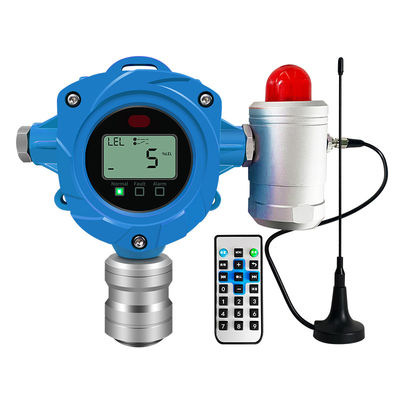 Detetor de vazamento de gás fixo Detetor de vazamento de gás industrial com sensor H2S C02 CO CH4