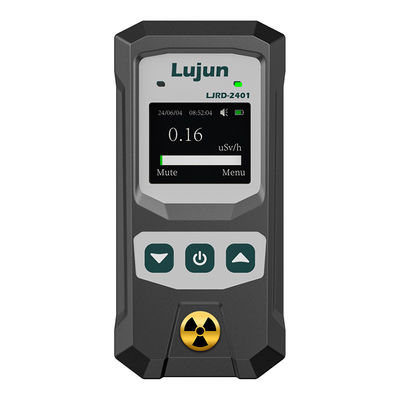 Display LCD Detector de radiação nuclear portátil recarregável com alarme para raios-X Beta raios gama