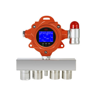 Detetor de gases múltiplos fixos EX O2 CH4 CO2 CO SO2 Sensor de gases Detetor de ozono 6 em 1 Analisadores de gases