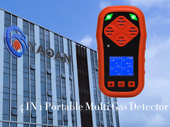 Detetores de gás portáteis 4 em 1 com bomba h2s co o2 ch4 Monitor de fugas de gás